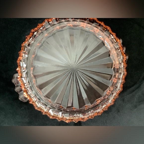 Pink Depression Glass Candy Dish - Picture 6 of 7